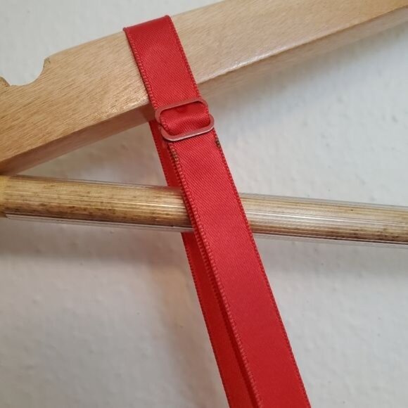 Vintage Vanity Fair nightgown 1950's pleated trim red - Picture 5 of 13